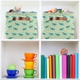 thumbnail image 6 of Small Turtle Storage Bins with Handle Fabric Organizer Basket Foldable Box 2 Pack 14.2x10.2x8.3, 6 of 8