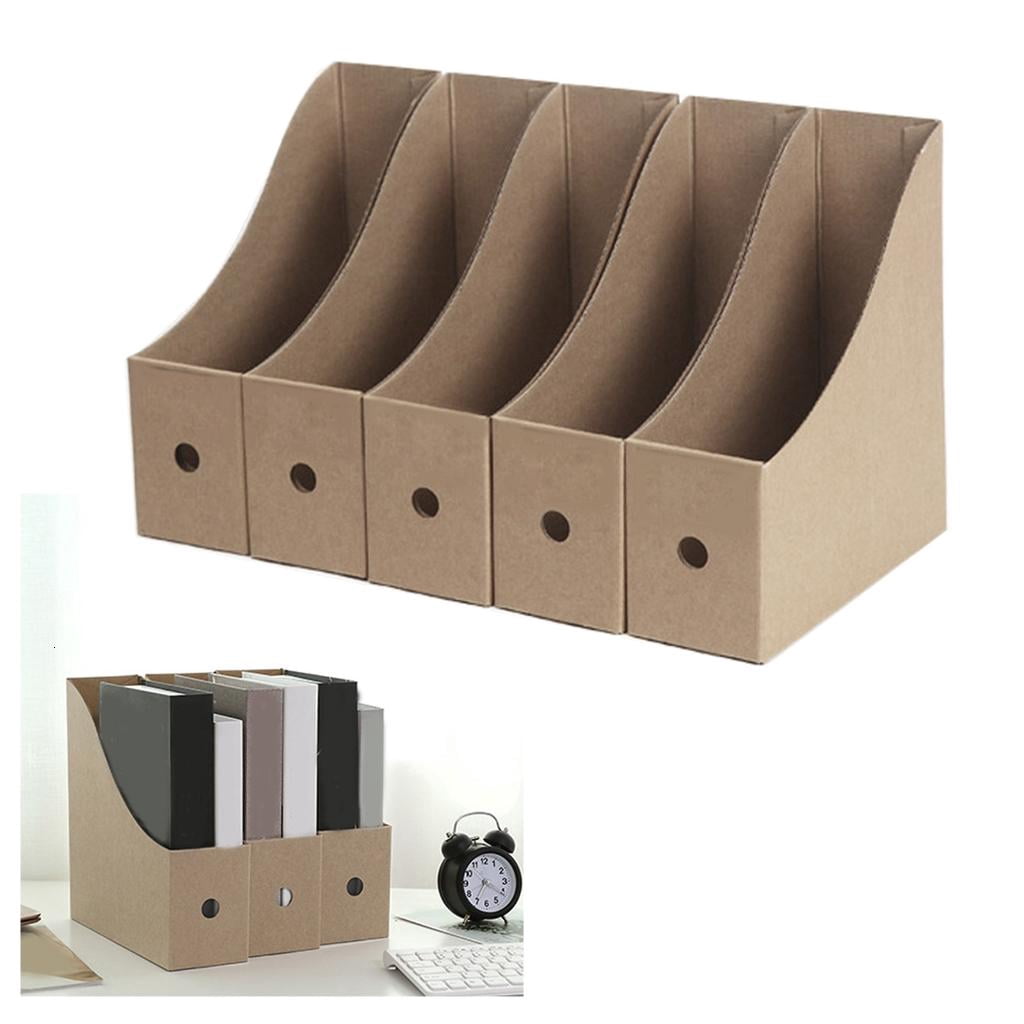 Cardboard Document Organizer Storage Box Magazines Holders Desktop File Holder
