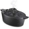 thumbnail image 1 of Humidificador de estufa de leña Sckee, mejorado, capacidad de 3 litros, hierro fundido, 1 of 7