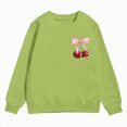 thumbnail image 4 of TOWED22 Girls Pullover Sweatshirts Kids Cute Printed Crewneck Tops Long Sleeve Pullover Tops,4Y, 4 of 4