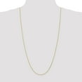 thumbnail image 2 of Real 14kt Yellow Gold 1mm Diamond Cut Parisian Wheat Chain; 30 inch; Lobster Clasp; for Adults and Teens; for Women and Men, 2 of 5