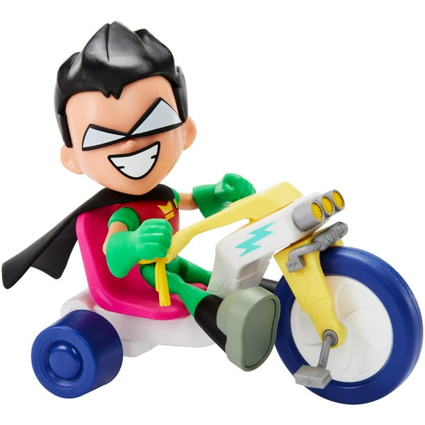 Teen Titans Go To The Movies Robin Time Cycle Figure Vehicle Walmart Com Walmart Com