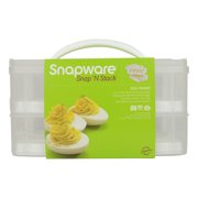Snapware 2-Layer Snap N Stack Plastic Food Storage w/ Egg Holder Trays (6-Pack)