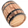 thumbnail image 4 of Handmade Wooden Barrel Decor, Natural Sturdy Craft, Retro Wine Barrel Ornament for Bar, Living Room, Bedroom, Office, or Outdoor Landscaping Display, 4 of 5