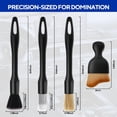 thumbnail image 3 of 7PCS Car Detailing Brush Kit - Ultra Soft Boars Hair Interior Detailing Brushes, Includes 4 Different Brushes, Multi-use for Cleaning Interior or Exterior - Perfect Car Accessory Gift, 3 of 7