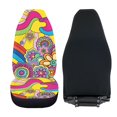 thumbnail image 6 of POLERO Car Front Seat Covers Interior, Breathable Vehicle Seat Covers SUV Elastic, Colorful Floral Art Design, 6 of 13
