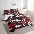 thumbnail image 3 of jejeloiu Vintage Camo Pattern 7-Piece Twin Bedding Sets,Camouflage Hunting Bedding Comforter Set,Red Black White Sheet Sets For Boys Kids,Luxury Bedroom Decor Reversible, 3 of 8
