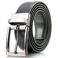 thumbnail image 2 of Marino Reversible Leather Belt For Men - Classic Dress Belt 1.25" Wide - With Removable Rotating Buckle, 2 of 5