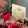 thumbnail image 3 of 3drose, Calico Bunny Rabbit on Happy Easter Banner, Yellow and Coral, 6 Greeting Cards with Envelopes, 3 of 7