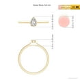 thumbnail image 3 of ANGARA Natural 0.2 Ct. Diamond Solitaire Engagement Ring in 14K Yellow Gold for Women (Ring Size: 12), 3 of 8