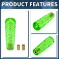 thumbnail image 6 of Unique Bargains Car Shift Knob, Universal for Automatic and Manual Vehicle Gear Shifter Knob W/ 2 Adapter Acrylic, 1 Set Green 15cm, 6 of 7