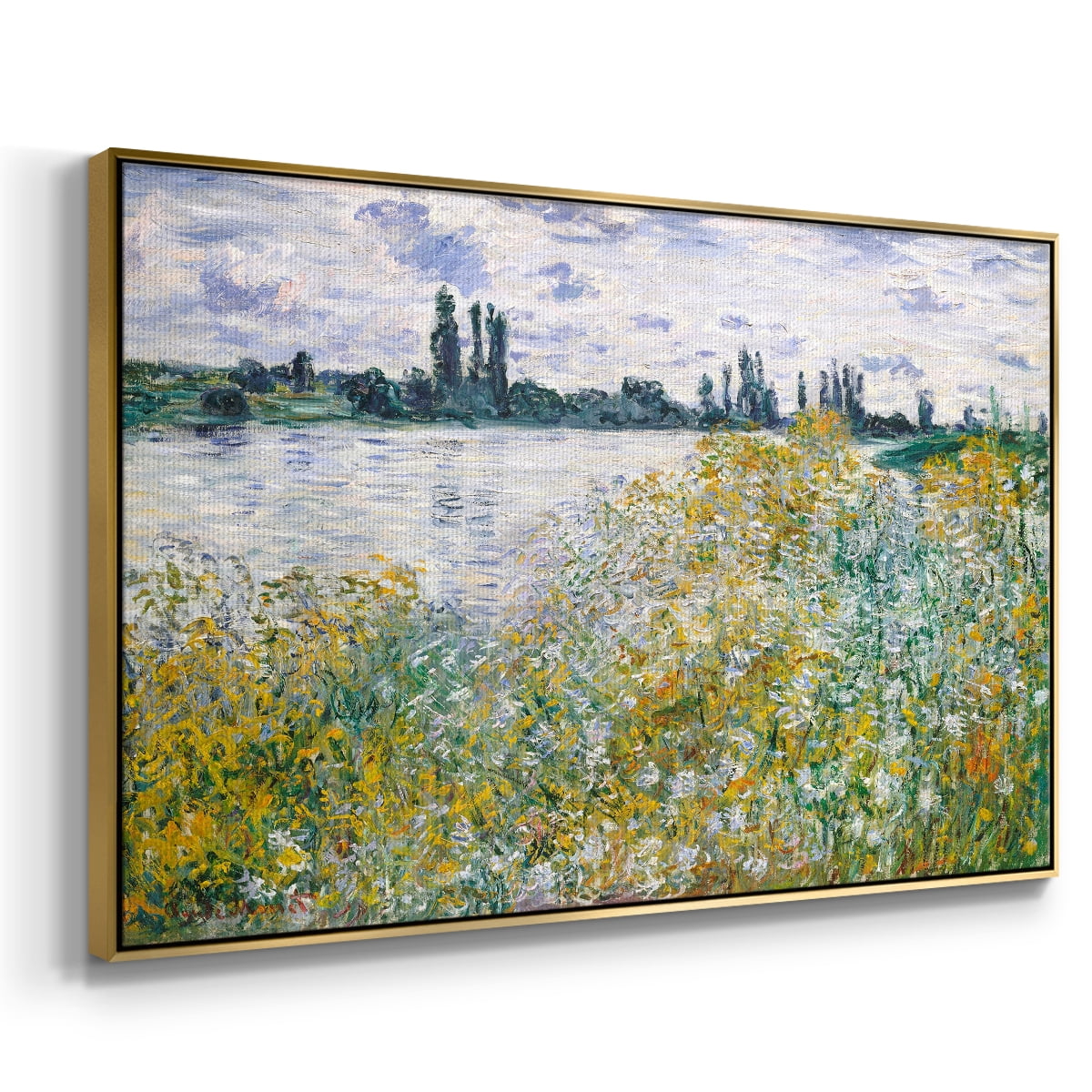 Vintage Landscape-XXVIII By Wexford Home Framed in Gold Wood Gallery Wrapped Canvas 25 in. x 37 in.