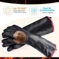 thumbnail image 3 of Guantes resistentes al calor Parrilla, cocina Manipulación de alimentos calientes Guantes resistentes al calor a altas temperaturas Fason HMHZ1707, 3 of 6