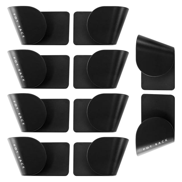 Soporte para Tapa de Olla, 5 Pares de Organizadores de Ollas y Sartenes para Gabinete, Soporte de Tapa Ajustable, Organizador de Puerta de Gabinete, Perchas para Ollas