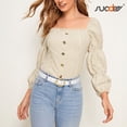 thumbnail image 2 of SUOSDEY 3 Pack Women Belts for Jeans Pants Ladies Leather Waist Belt with Liquid Shapes Gold Buckle, 2 of 7