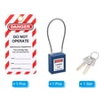 thumbnail image 3 of Unique Bargains Lockout Tagout Locks with Key, Loto Locks Safety Padlock Keyed Different with Lockout Tag Style 2, Blue, 3 of 6