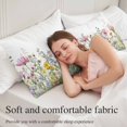 thumbnail image 5 of Spring Floral Body Pillow Covers 20"x60", Watercolor Flower Eucalyptus Leaves Botanical Soft Brushed Microfiber Breathable Throw Pillow Covers, Pillowcase with Zipper for Couch Sofa Bedroom, 5 of 9