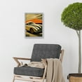 thumbnail image 2 of Art Deco Vintage Sports Car Sunset Illustration Artwork Framed Wall Art Print A4, 2 of 4