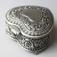 thumbnail image 4 of Sinzyo Heart-shaped Emboss Alloy Metal Music Box Wind Up Movement Musical Boxs for Christmas/Birthday/Valentine's Day Tune ; Anastasia (Once Upon a December), 4 of 6