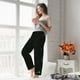 thumbnail image 5 of Balery Black Marble Pantalones de pijama para mujer, pijamas ultraligeros, pantalones de estar por casa-Medium, 5 of 6