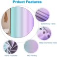 thumbnail image 4 of Rainbow Shower Curtain for Bathroom Ombre Purple Blue Hotel Shower Curtains Set Room Partition Gradient Pink Lavender Blue Waterproof Fabric Stall Bathtub Decor with Hooks 84x72inches, 4 of 6