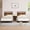 2 Pcs, variant on Twin Bed Frame with Wood Headboard and Footboard, Metal Platform Bed Frame with Under Bed Storage, 6 Inch High, No Box Spring Needed, Rustic Brown