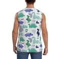 thumbnail image 4 of Kdxio Dinosaur for Men's Muscle T-shirt,Sleeveless for Workout Running Athletic Gym Lounge Casual, 4 of 7