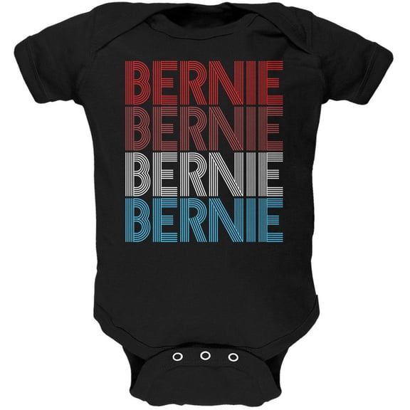 Election 2020 Bernie Sanders Vintage Style USA Soft Baby One Piece Black 18-24 M