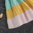 thumbnail image 4 of Baby Girl Suspender Dress Rainbow Pattern Fold Decoration Summer Princess Dress, 4 of 6