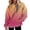 Pink, variant on Bovemsi Sweatshirt for Women Large Hoodie With Gradient Print Plus Size Long Sleeved Sweater Pullover Autumn Pocket Clothes Comfort Hoodie