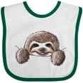 thumbnail image 3 of Inktastic Kiniart Sloth Boys or Girls Baby Bib, 3 of 4