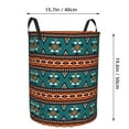 thumbnail image 2 of DouZhe Grands Paniers à Linge Pliables Imperméables, Imprimés Rétro Style Traditionnel Sud-Ouest Circular Hamper avec Poignées, 2 of 6