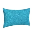thumbnail image 2 of Daiia Blue Glitter Bedding Waterproof Pillow Protector Zippered Queen – Bed Bug Proof Pillow Encasement-14"x20", 2 of 9