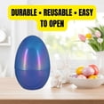 thumbnail image 6 of Greenbrier International Iridescent Jumbo Plastic Egg 12 Inch, Reusable Easter Egg for Hunts, Baskets & Crafts, with BONUS LaPrima Morceau Bonbon, 6 of 7