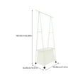 thumbnail image 2 of QUTETN Coat Rack Wheels Garment Rack Drying Clothes Stand Clothes Rack for Display, 2 of 8