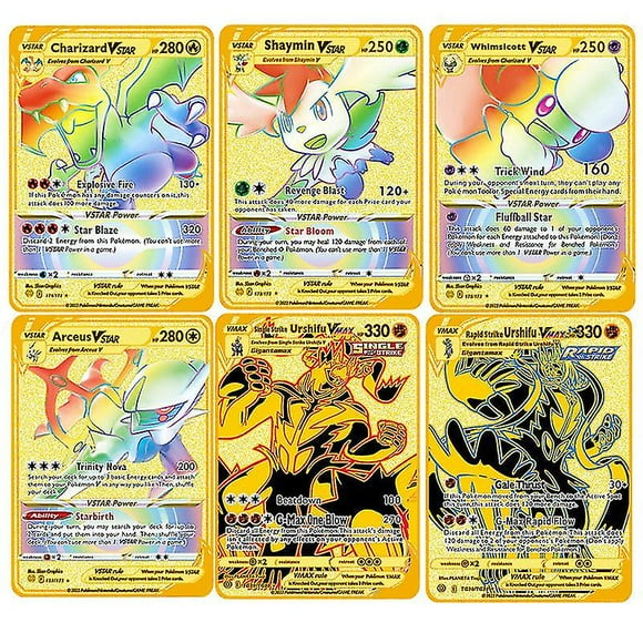 Charizard Dx Metal Gold Card Collector"s Rare Shiny Gold Card