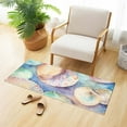 thumbnail image 4 of Abstract Seashells Luxury Kitchen Rug Non Slip Bathroom Plush Mat Shaggy Bedroom Carpet 39"x20", 4 of 6