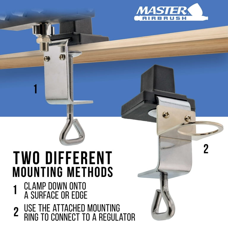 PointZero Clamp-on Stand Table-mount Four Airbrush Holder Station - Point  Zero Airbrush