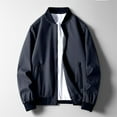 thumbnail image 2 of Dpytoraw Men's Lightweight Jacket Zip Up Slim Fit Windbreaker Track Jackets Casual Spring Fall Coats With Pockets, 2 of 4