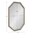 thumbnail image 6 of Kate and Laurel Hogan Framed Octagon Wall Mirror, Gray 24x36, 6 of 9