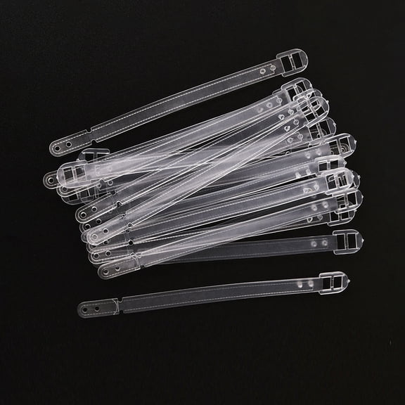 Raindrops 100pcs Clear Plastic Luggage Straps Worm For Luggage Tags Plastic Name Tag For Identification Cards Id Badge Holder Business Card