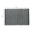 thumbnail image 3 of Masion Concepts Handwoven Diamond Rug 30" X 48" Black ,Black,Cotton, 30 L x 48 W x 1 H, 3 of 3