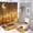 Sleeping Fox (1), variant on Animal Style Shower Curtain 4-Set Sleeping Fox Print Bathroom Decor, Includes Bath Mat, Toilet Cover Mats, U-Shaped Mat And Shower Curtains 72inX72in
