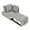 Grey, variant on Leumius Sleeper Sofa Chair Bed 3 in 1 Convertible Bed Chair with Adjustable Backrest Linen Sleeper Chair Pull-Out Sofa Bed for Small Spaces,Living Room,Beige