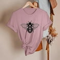 thumbnail image 4 of TSADFHJI Womens Shirts Xxl Womens Spring Printed Short Sleeve O Neck T Shirt Top, 4 of 5