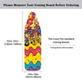 thumbnail image 5 of HELLHERO Extra Thick Ironing Board Cover and Pad, 15x54 Ironing Board Cover, Resist Scorching and Staining, Elastic Edges, Mushrooms, 5 of 5