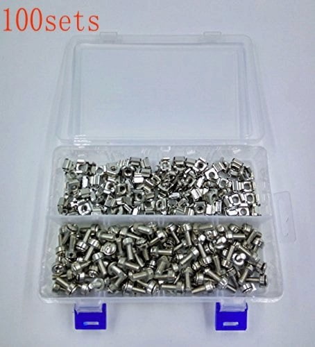 World Of Data m6-cage-nuts-100pack Dadi Viti e rondelle M6 per attrezzi di montaggio su rack 100 pezzi World Of Data m6-cage-nuts-100pack Dadi Viti e rondelle M6 per attrezzi di montaggio su rack 100 pezzi