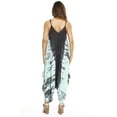 thumbnail image 2 of Riviera Sun Harem Jumpsuit Jumpsuits for Women Romper (Charcoal / Mint, Large), 2 of 2