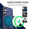 thumbnail image 5 of Entronix Magnetic Case for Galaxy S26, Frosted Matte Back Shock-Absorbent Protective Cover, Navy Blue, 5 of 5