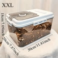 thumbnail image 3 of Extra Large 22Lbs Pet Food Storage Bucket, Sealed Moisture-Proof Cat Dog Bird Food Container, Magnetic Flip Top, Timing Function, Shock & Heat Resistant, 3 of 10